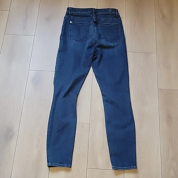 NWOT 7 For All Mankind B(AIR) AUTHENTIC DENIM ANKLE SKINNY Jeans 25 - Picture 5 of 11